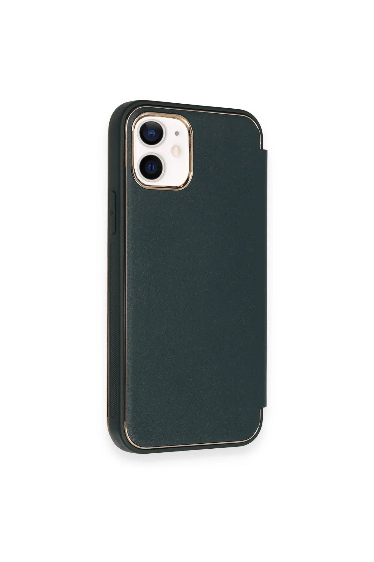 NewFace iPhone 11 Kılıf Dolpin Kapaklı - Koyu Yeşil NRMSA