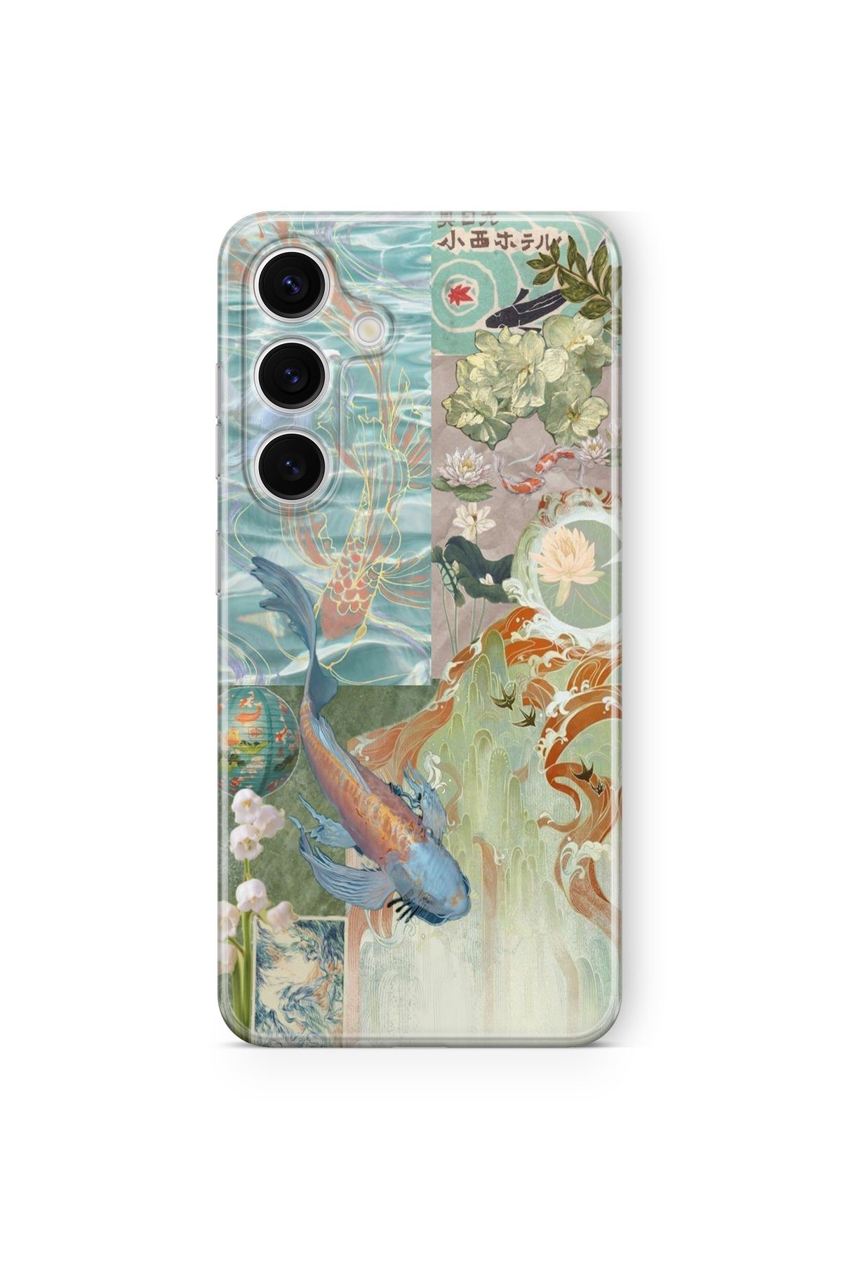 Space Star Samsung Galaxy A34 Uyumlu Coi Fish Tasarım Baskılı Şeffaf Kılıf