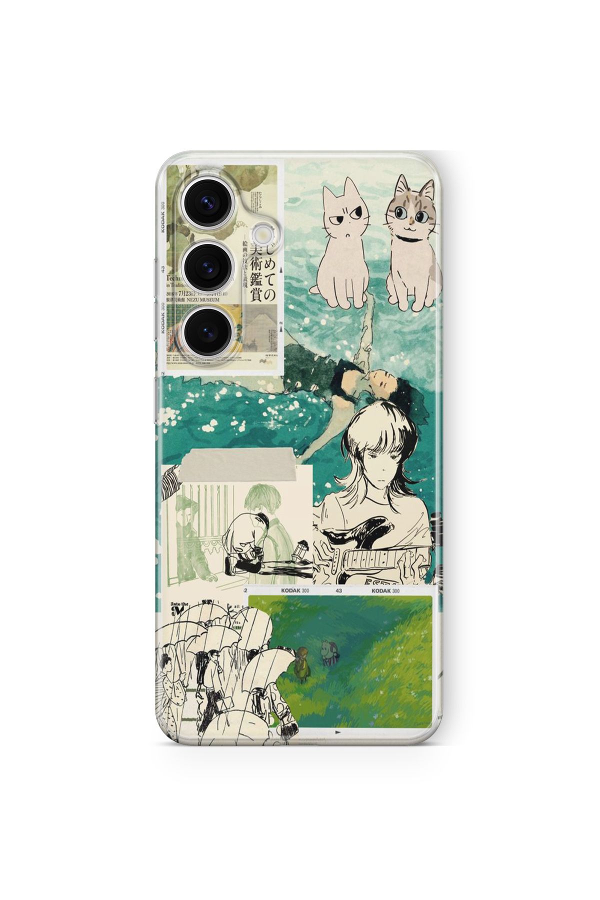 Space Star Samsung Galaxy A16 Uyumlu Anime Kolaj Tasarım Baskılı Şeffaf Kılıf
