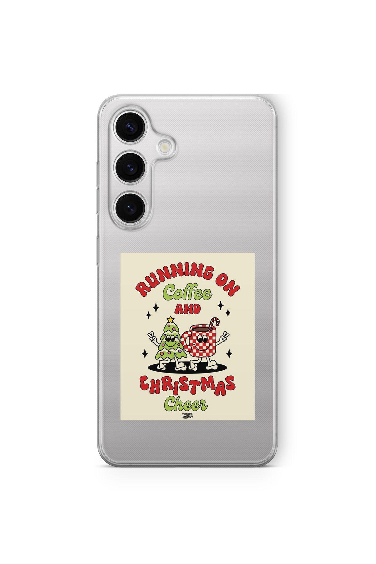 Space Star Samsung Galaxy A54 Uyumlu Christmas Tasarım Baskılı Şeffaf Kılıf