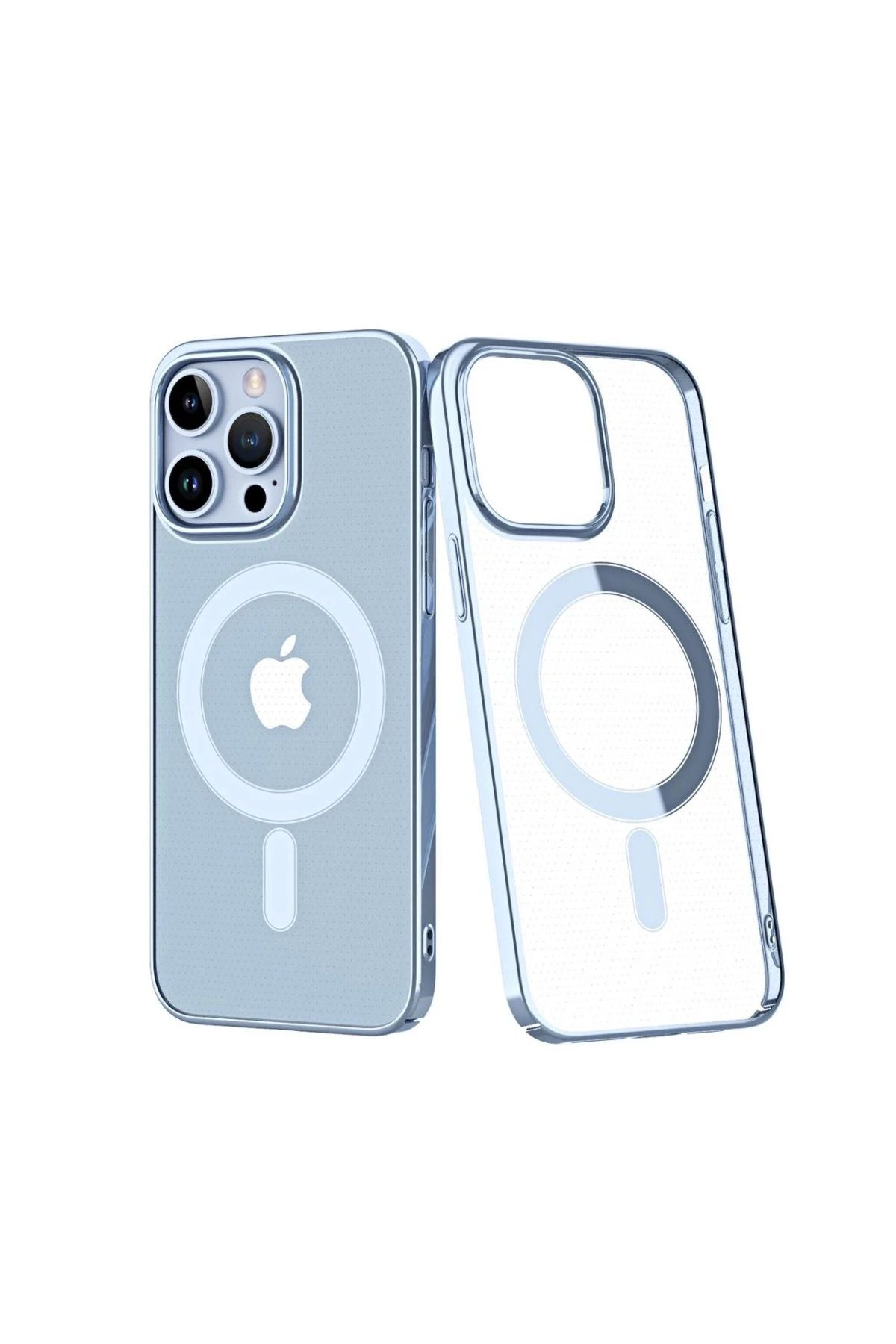 NewFace iPhone 14 Pro Kılıf Element Magneticsafe Sert Kapak - Sierra Blue SVLRS