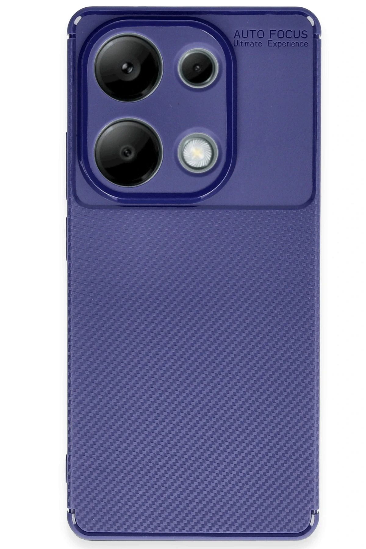 NewFace Xiaomi Redmi Note 13 Pro 4G Kılıf Auto Focus Karbon Kapak - Lacivert BSTMY