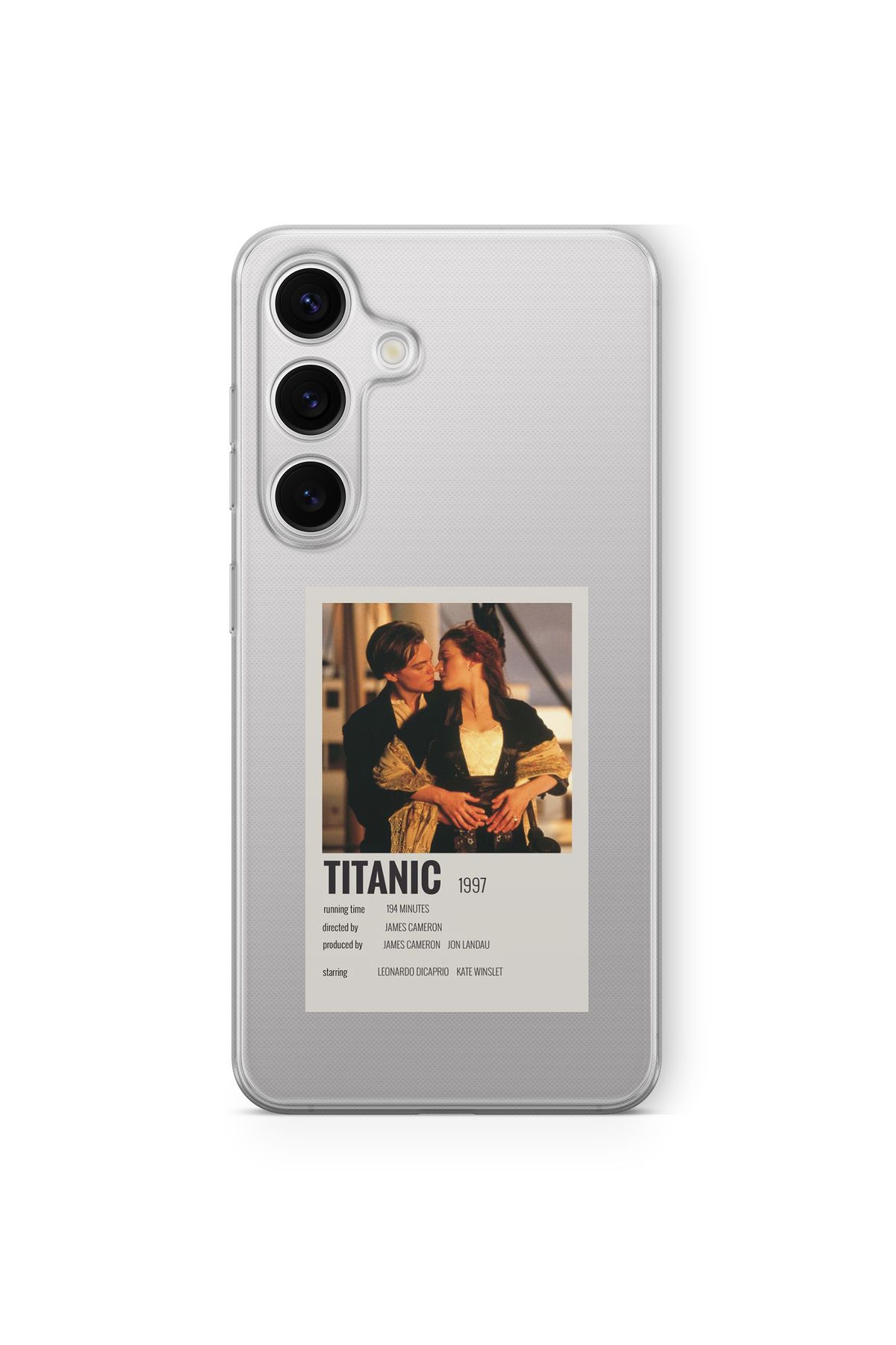 Space Star Samsung Galaxy M14 Uyumlu Titanic 5 Poster Tasarım Baskılı Şeffaf Kılıf