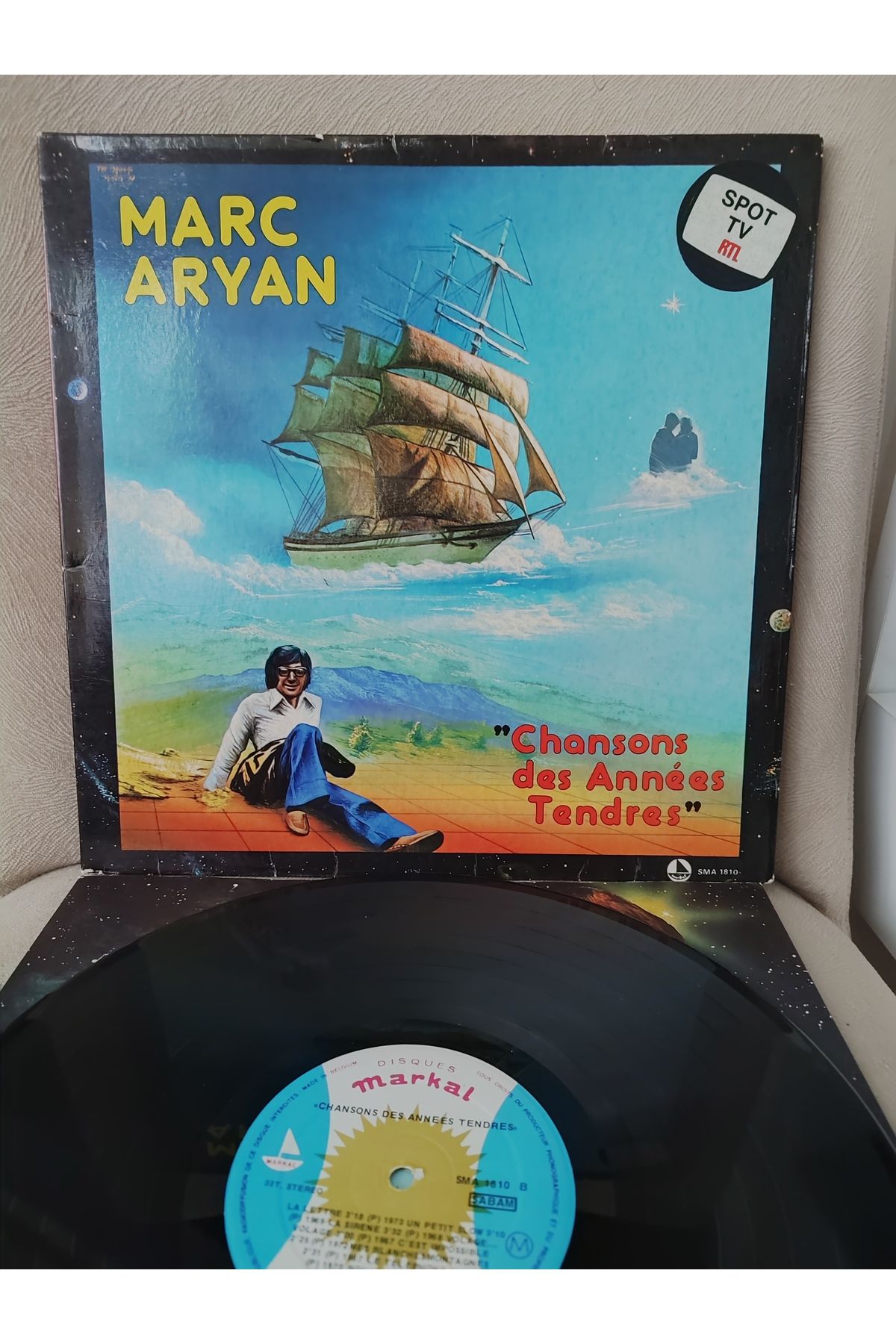 Plakperest MARC ARYAN - Chansons Des Années Tendres - 1978 Belçika Basım LP Plak Albüm 2.EL