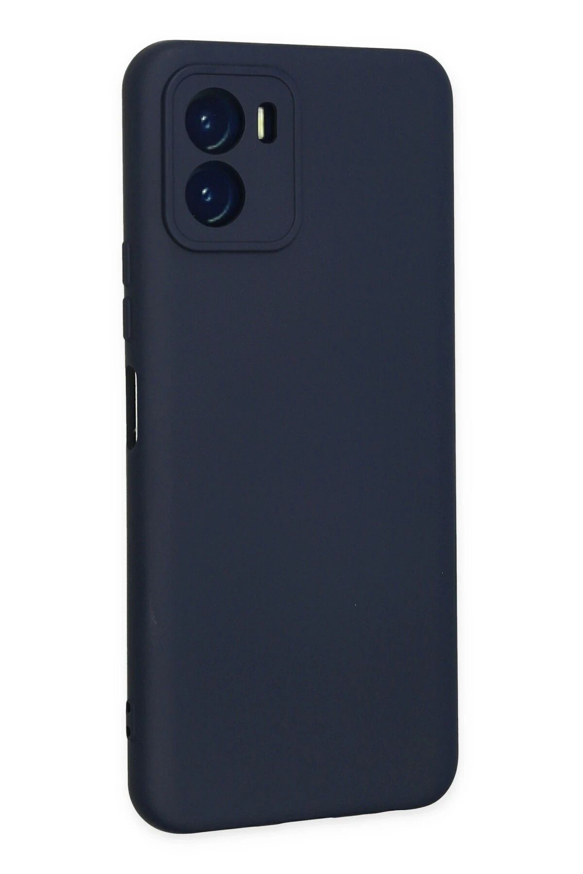 NewFace Vivo Y15S Uyumlu Kılıf Nano içi Kadife Silikon - Lacivert WLZOR
