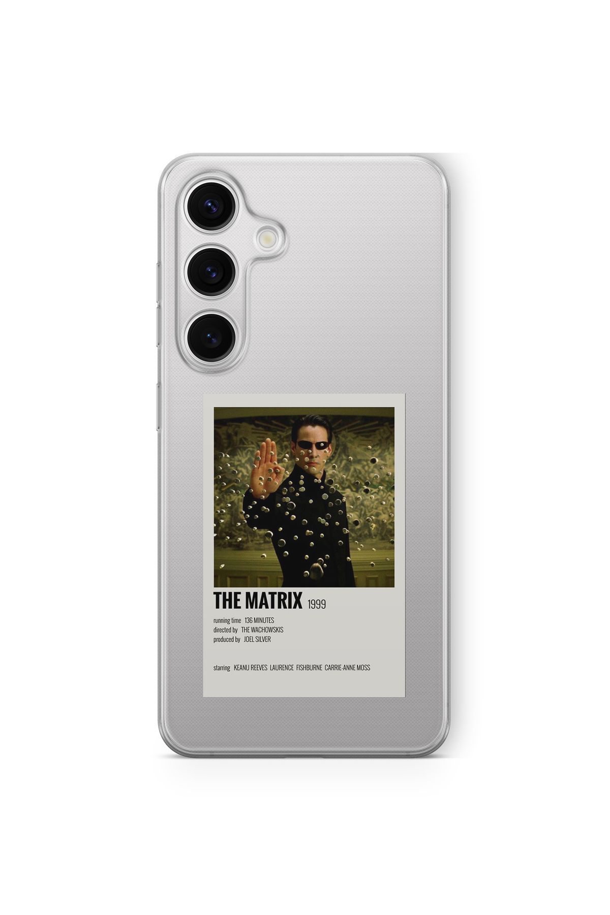 Space Star Samsung Galaxy A05s Uyumlu The Matrix Poster Tasarım Baskılı Şeffaf Kılıf