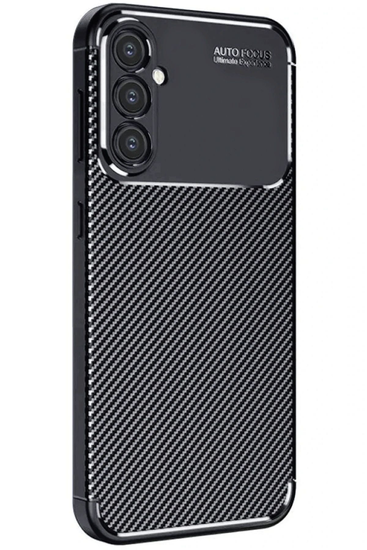 NewFace Samsung Galaxy A16 5G Kılıf Auto Focus Karbon Kapak - Siyah BSTMY