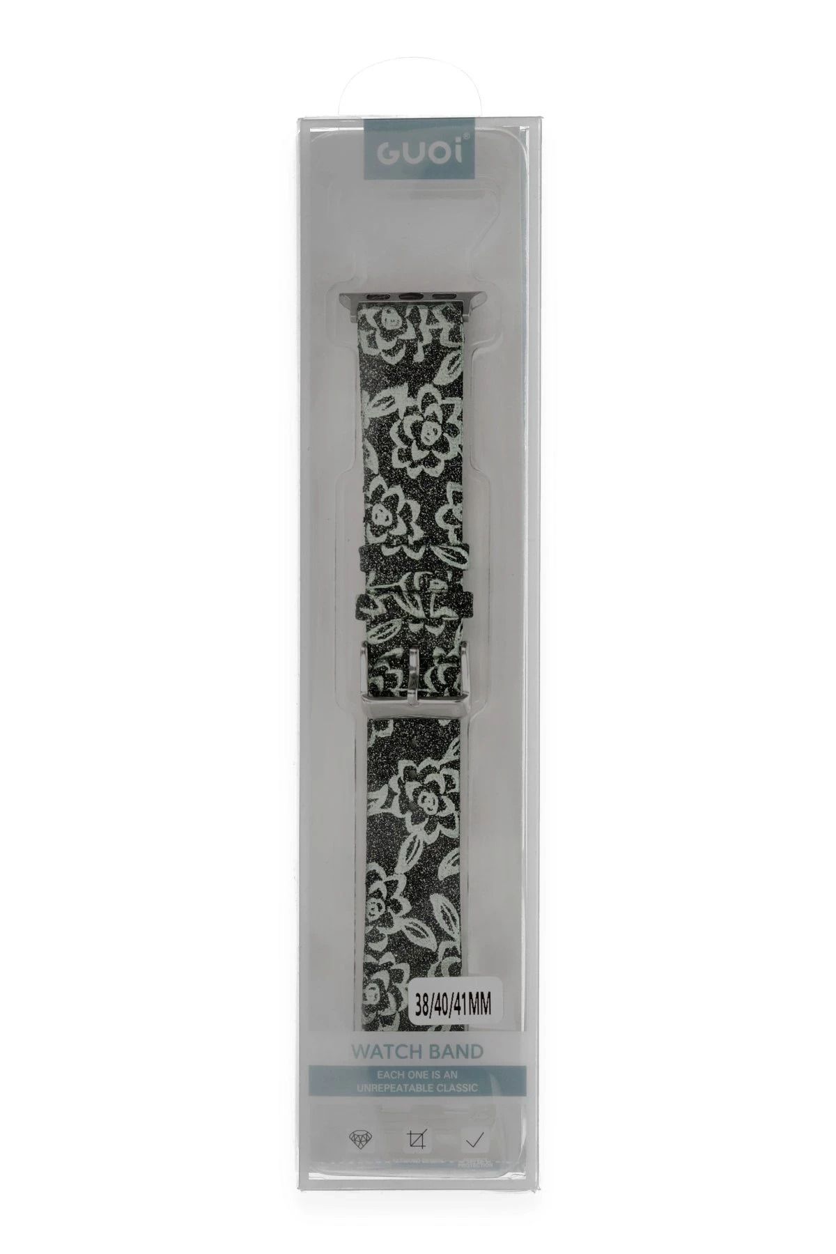 NewFace Apple Watch 38mm Creeper Desenli Kordon - Siyah BSTMY