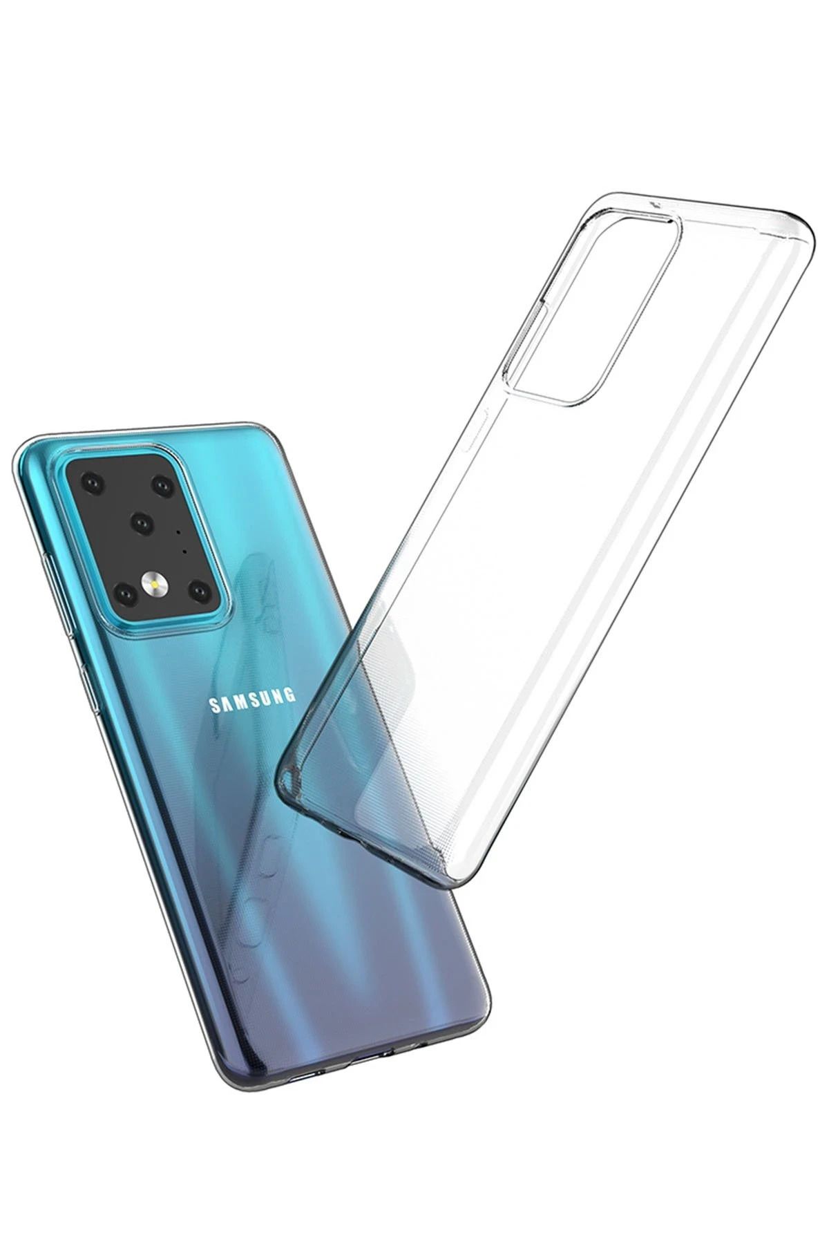 NewFace Samsung Galaxy S20 Ultra Kılıf Lüx Şeffaf Silikon ALMLA