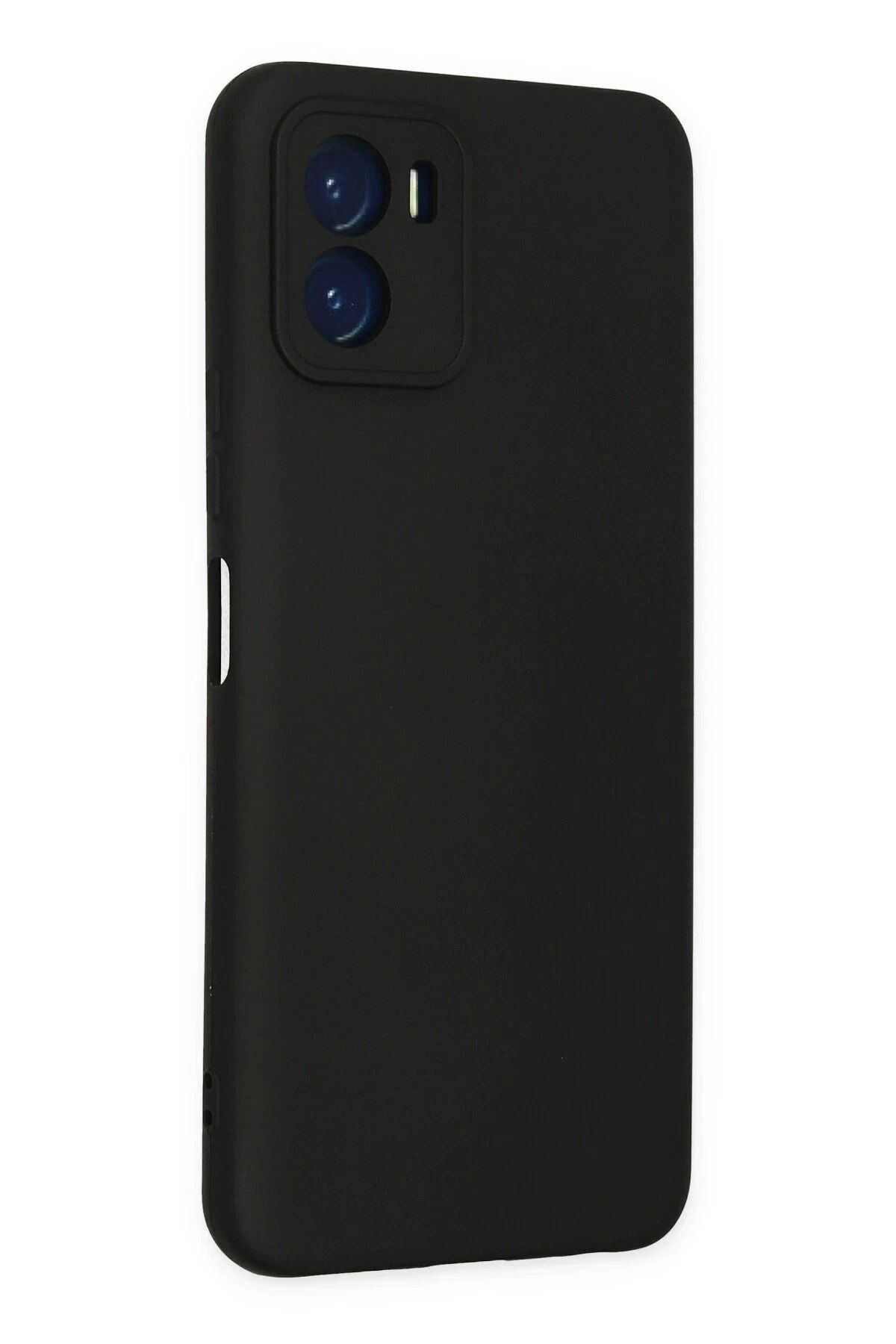 NewFace Vivo Y15S Uyumlu Kılıf Nano içi Kadife Silikon - Siyah BSTMY
