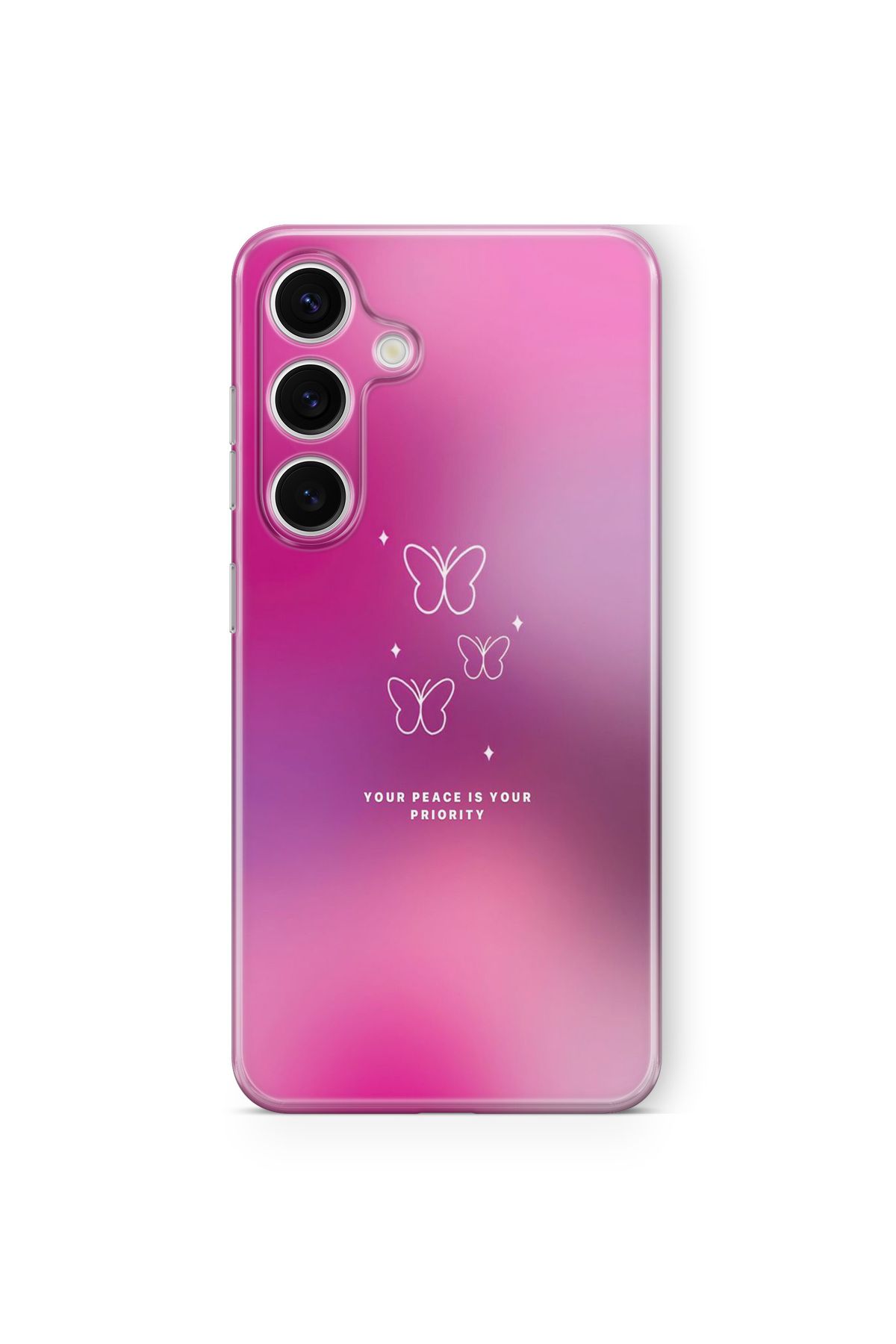 Space Star Samsung Galaxy A04s Uyumlu Your Peace Tasarım Baskılı Şeffaf Kılıf