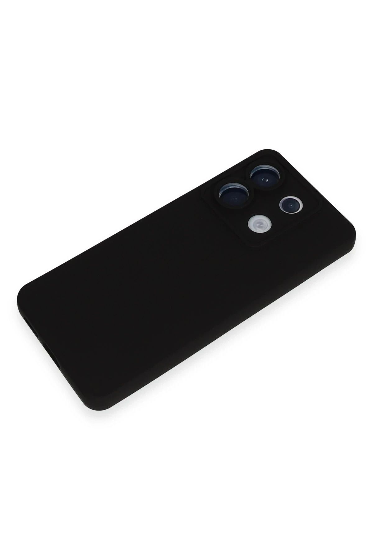NewFace uyumlu  Xiaomi Redmi Note 13 Pro 5G Kılıf Nano içi Kadife Silikon - Siyah BSTMY