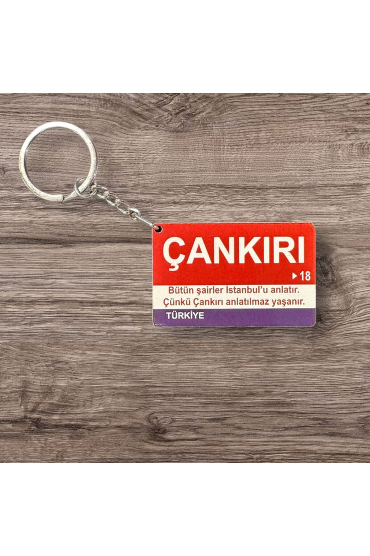 RoyalVance Çankırı Ahşap Anahtarlık – İl ve Şehir Temalı Hediyelik