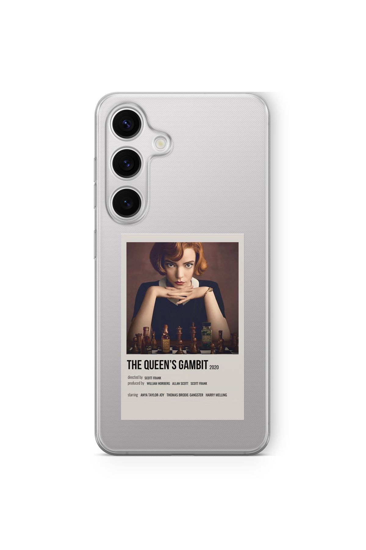 Space Star Samsung Galaxy A24 Uyumlu The Queens Gambit Tasarım Baskılı Şeffaf Kılıf