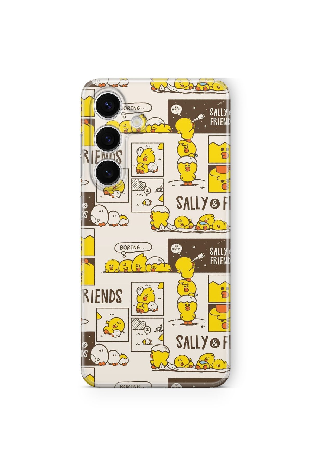 Space Star Samsung Galaxy A14 Uyumlu Sally Friends Tasarım Baskılı Şeffaf Kılıf