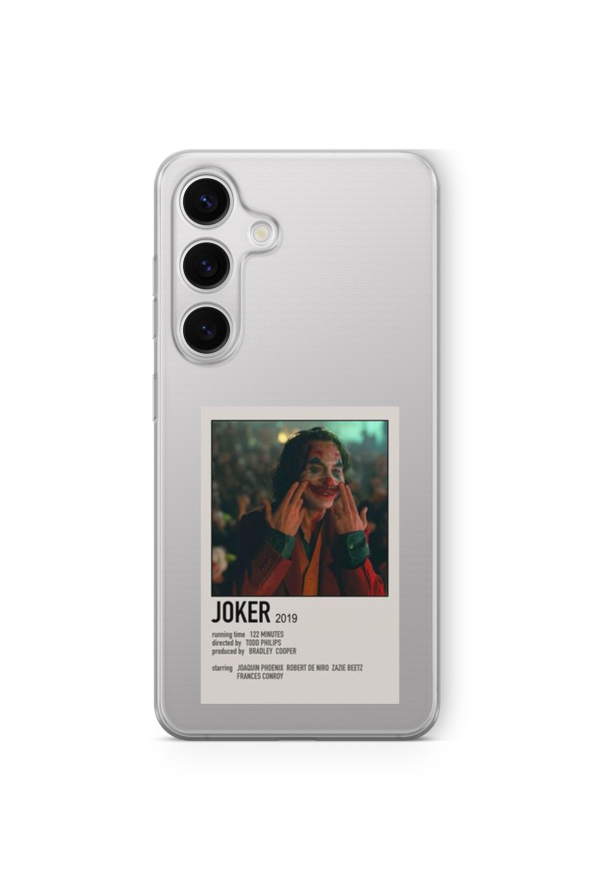 Space Star Samsung Galaxy A16 Uyumlu Joker Poster Tasarım Baskılı Şeffaf Kılıf