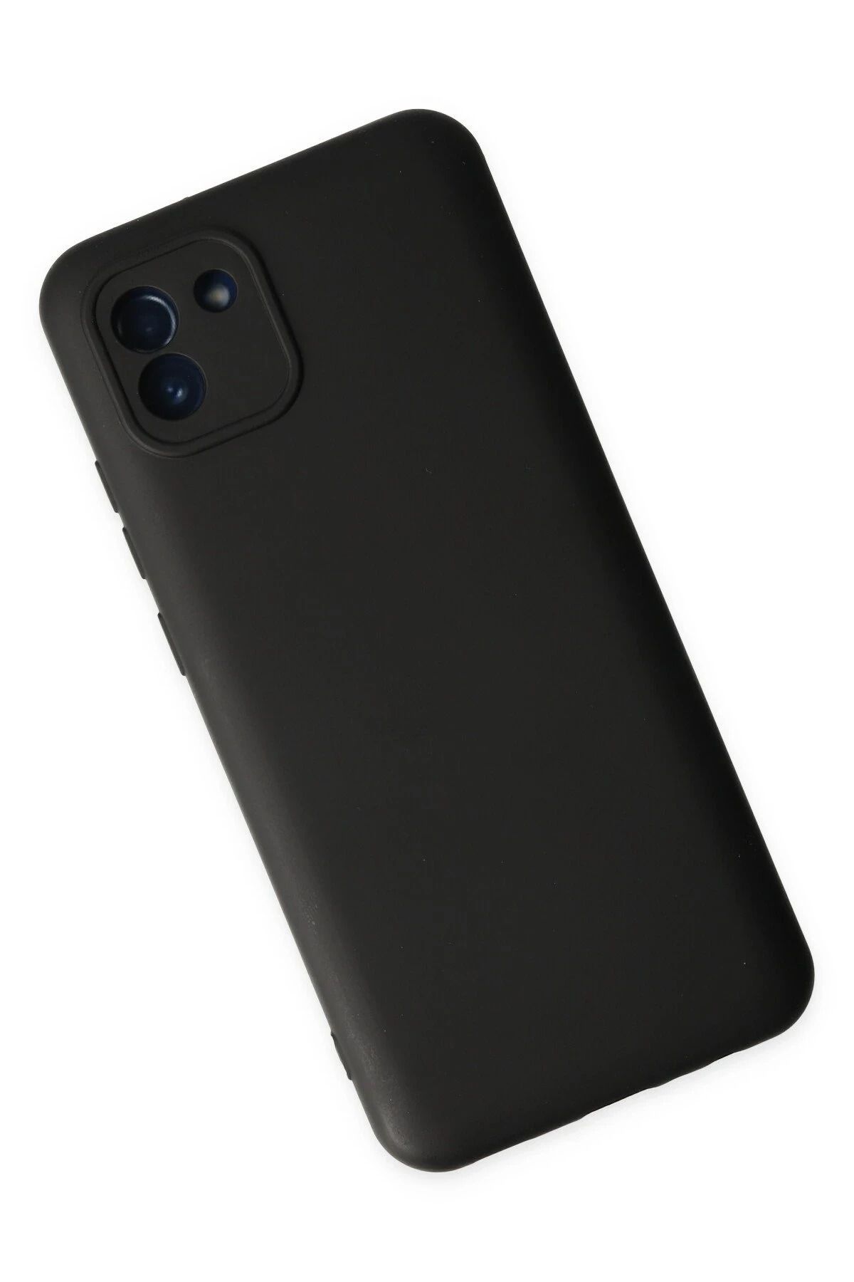 NewFace Galaxy A03 Uyumlu Kılıf Nano içi Kadife Silikon - Siyah BSTMY