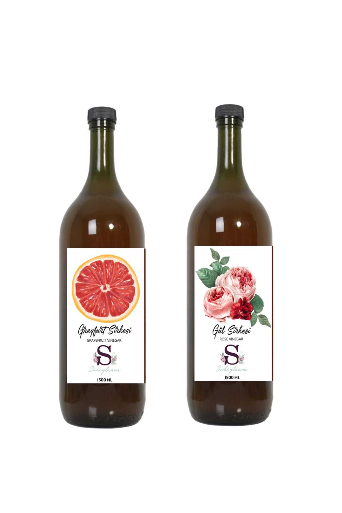 Süheylaana Doğal Greyfurt Sirkesi 1500 Ml - Doğal Gül Sirkesi 1500 Ml