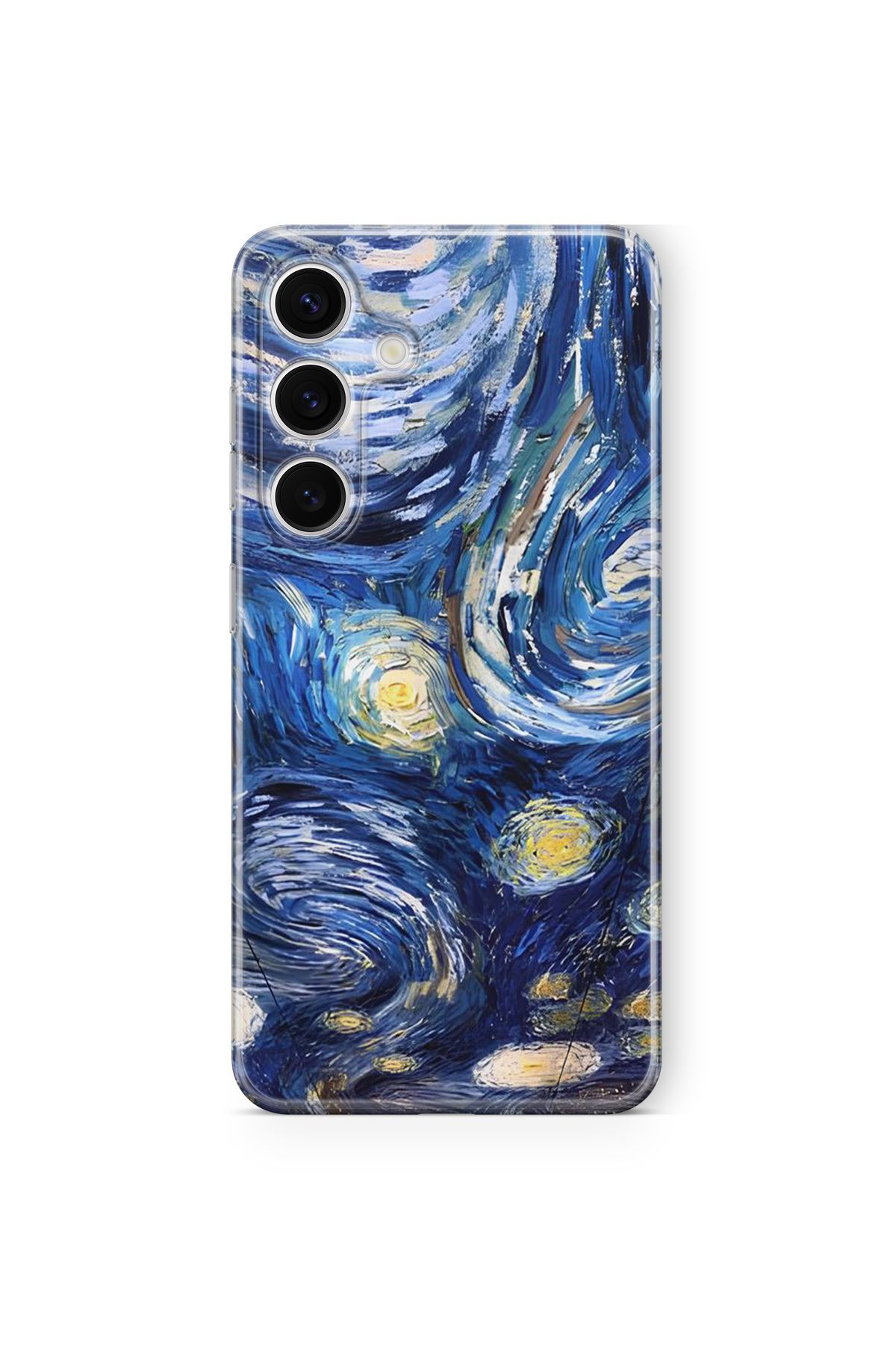 Space Star Samsung Galaxy A25 Uyumlu Yıldızlı Geceler Tasarım Baskılı Şeffaf Kılıf