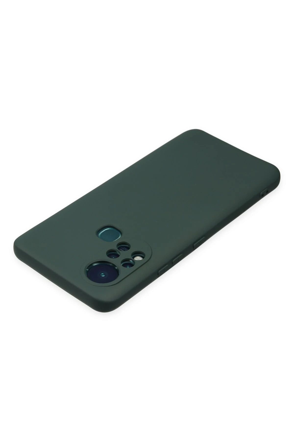 NewFace İnfinix Hot 11s Kılıf Nano içi Kadife Silikon - Koyu Yeşil uyumlu