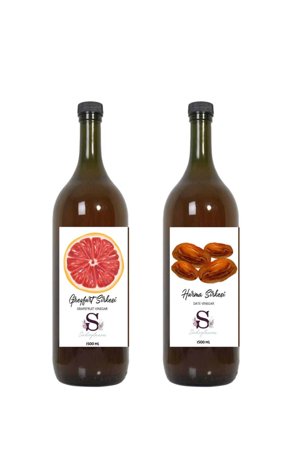 Süheylaana Doğal Greyfurt Sirkesi 1500 Ml - Doğal Hurma Sirkesi 1500 Ml