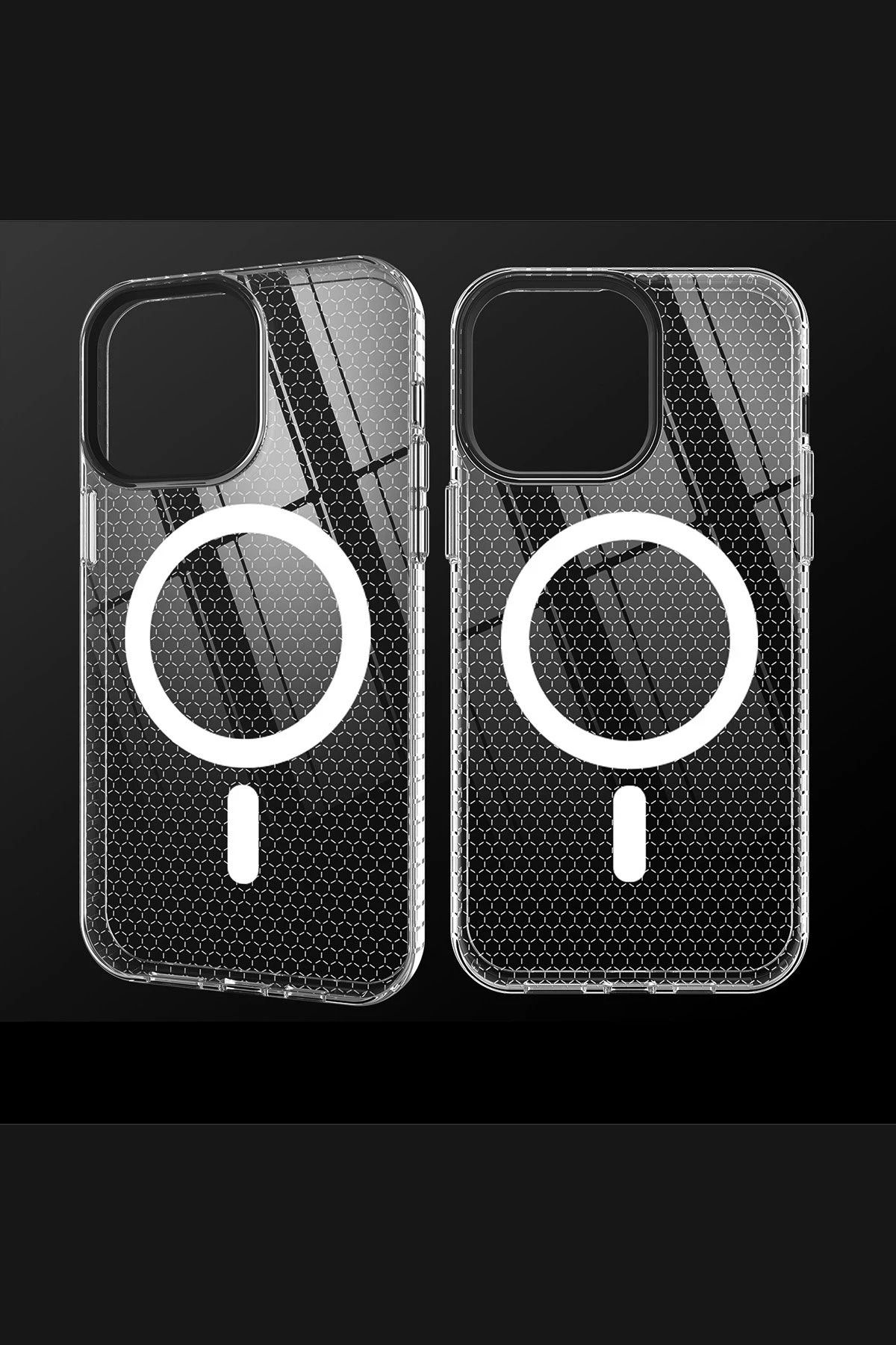 NewFace iPhone 13 Pro Kılıf Beta Magneticsafe Silikon - Şeffaf BSTMY