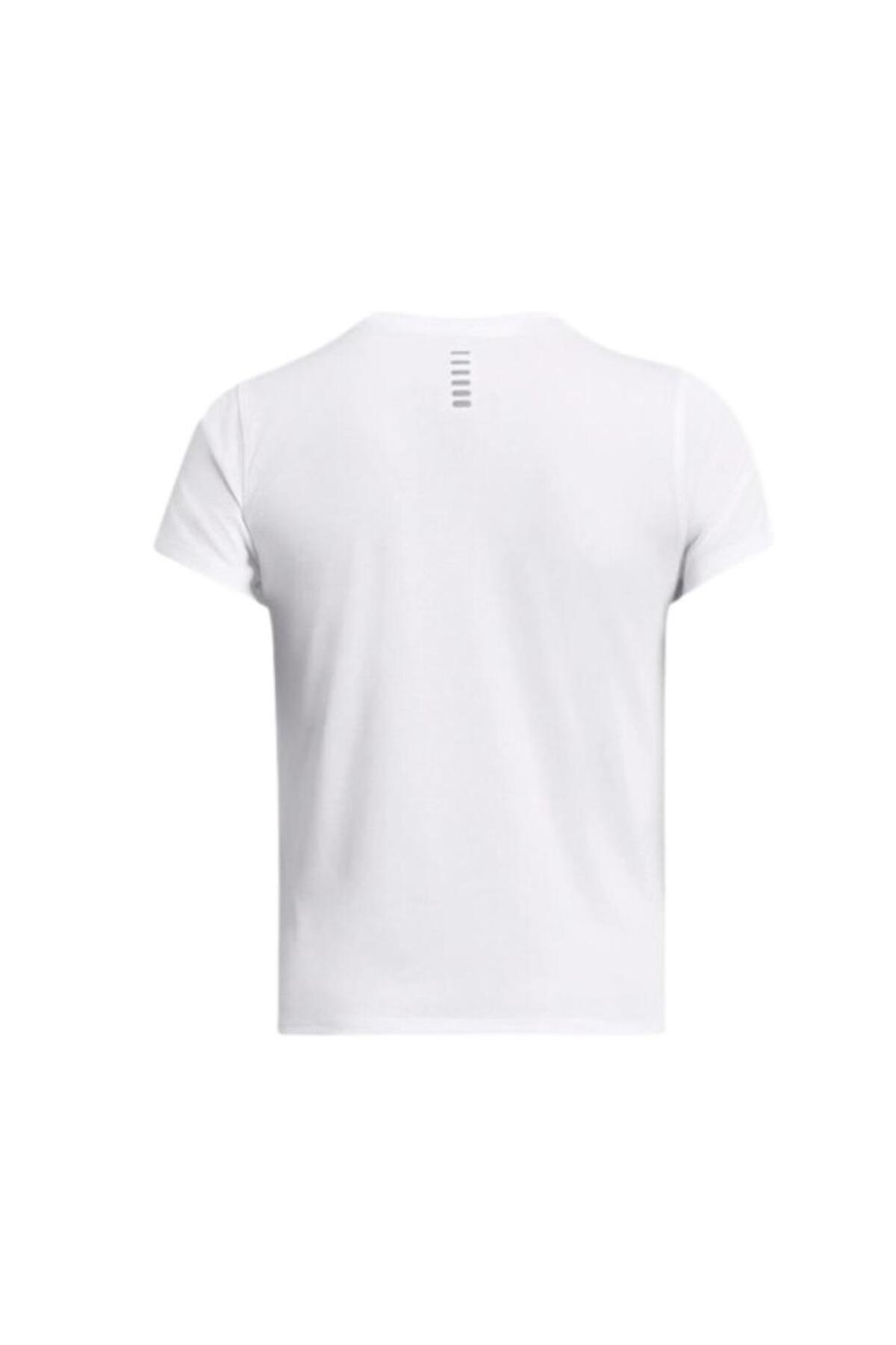 Under Armour UA Launch Shortsleeve 1382434-100 Beyaz Tişört görsel 4