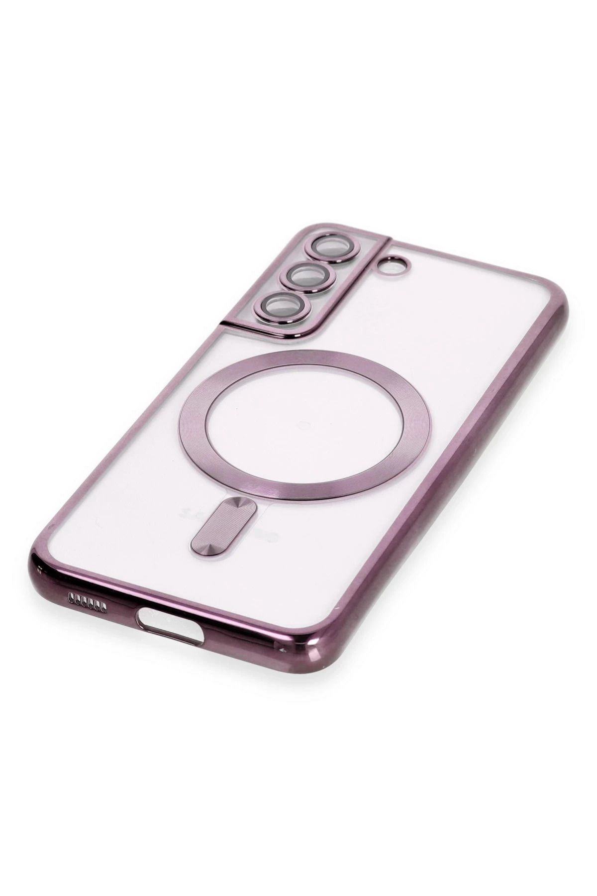 NewFace Samsung Galaxy S22 Kılıf Kross Magneticsafe Kapak - Mor WLZOR
