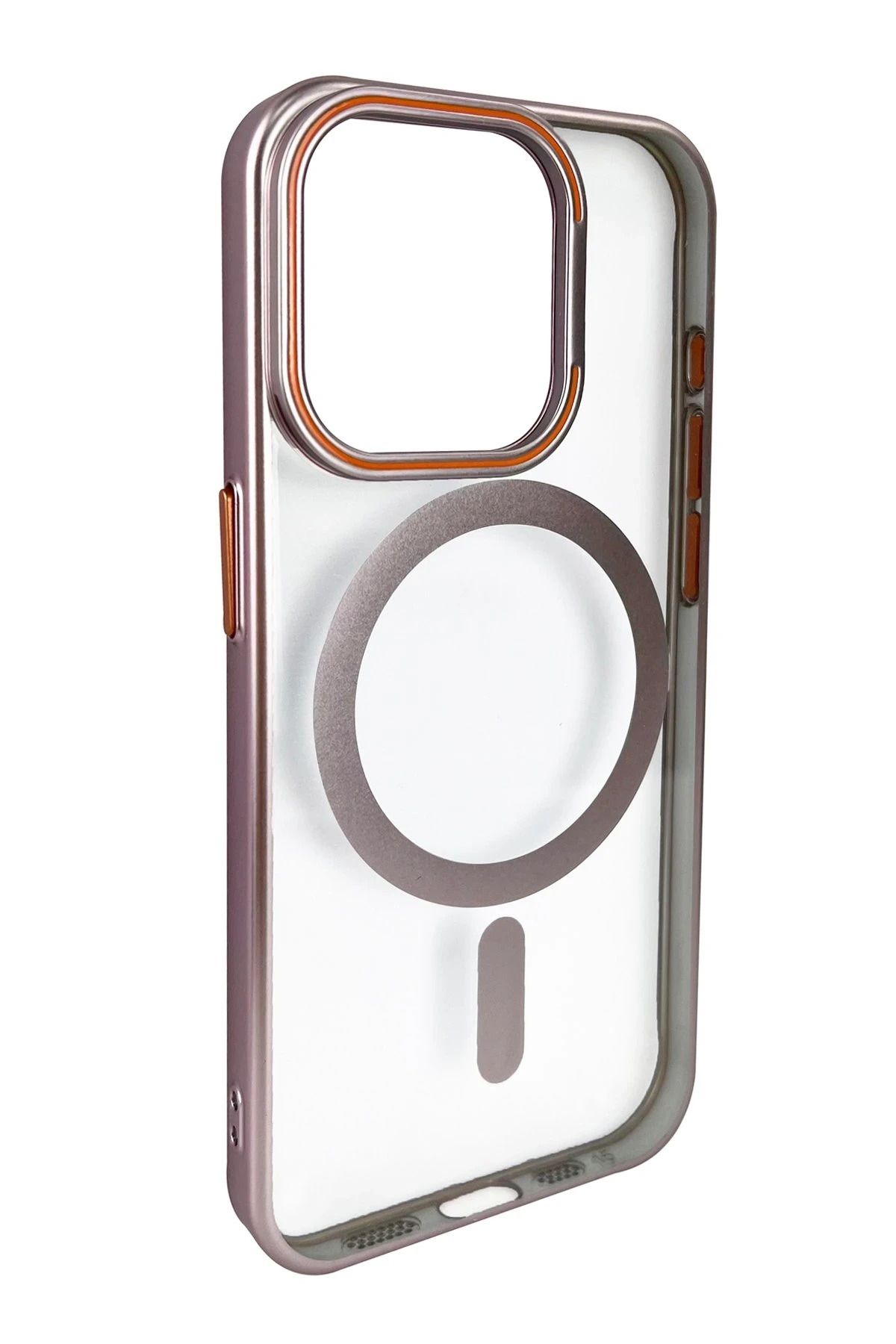 Joko iPhone 14 Pro Crown Lens Standlı Magsafe Kapak - Pembe BSTMY
