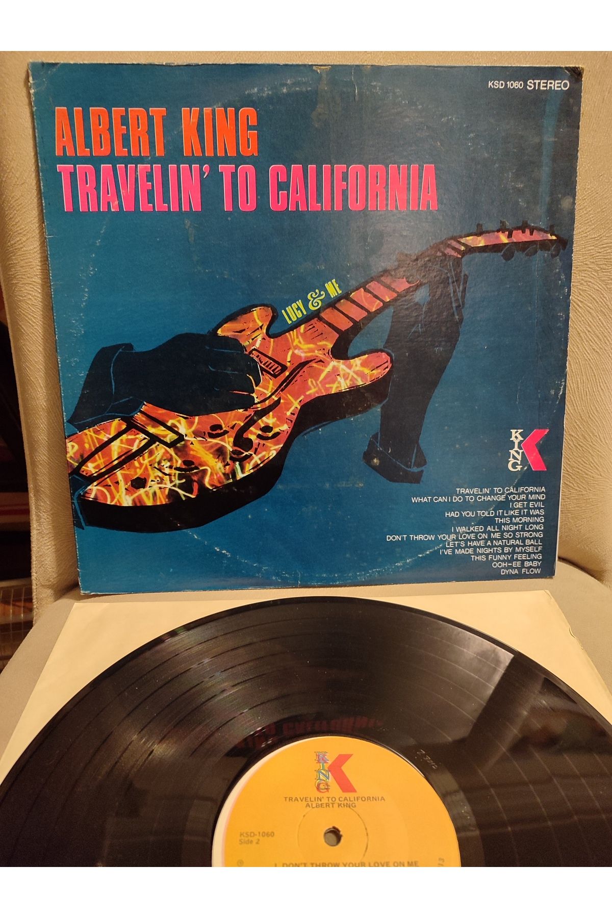 Plakperest ALBERT KING - Travelin’ To California ( Lucy & Me ) - 1969 USA Basım LP Plak Albüm 2.el