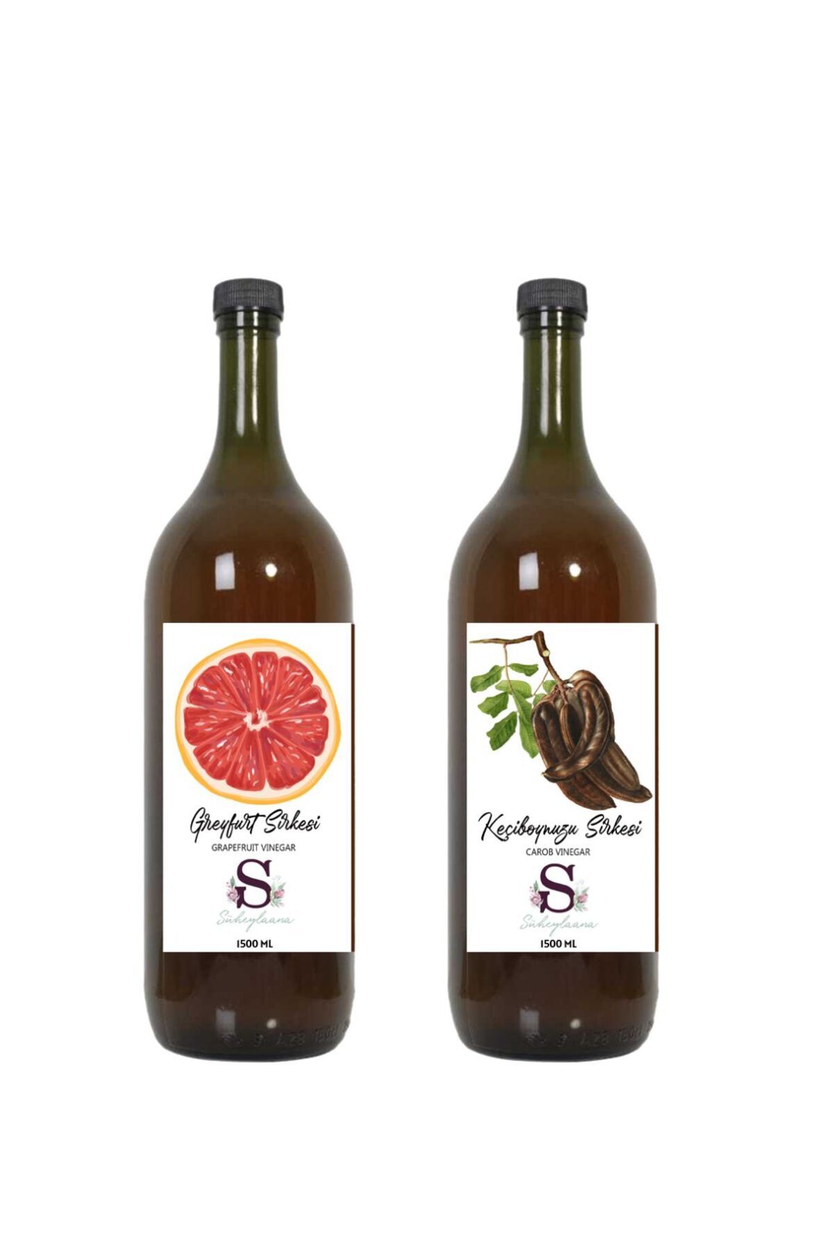 Süheylaana Doğal Greyfurt Sirkesi 1500 Ml - Doğal Keçiboynuzu Sirkesi 1500 Ml
