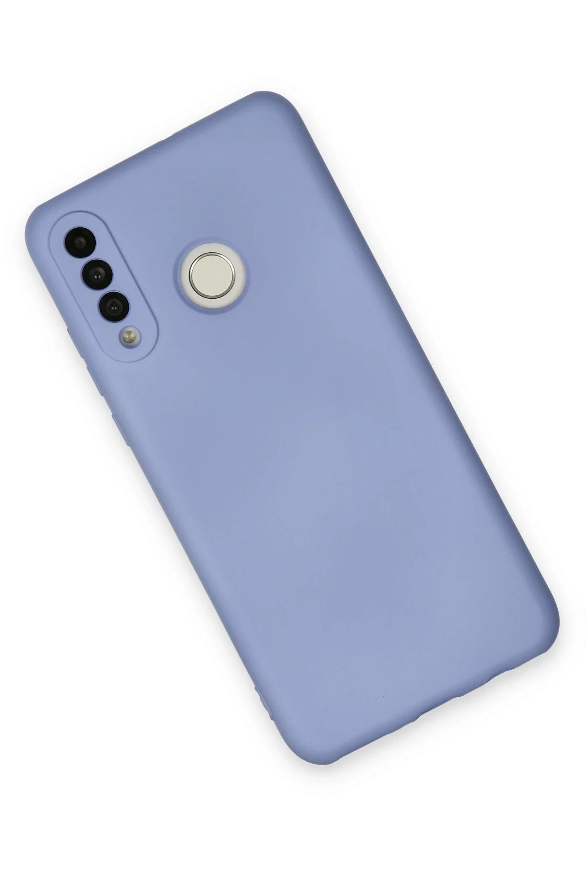 NewFace Huawei P30 Lite Uyumlu Kılıf Nano içi Kadife Silikon - Lila BSTMY