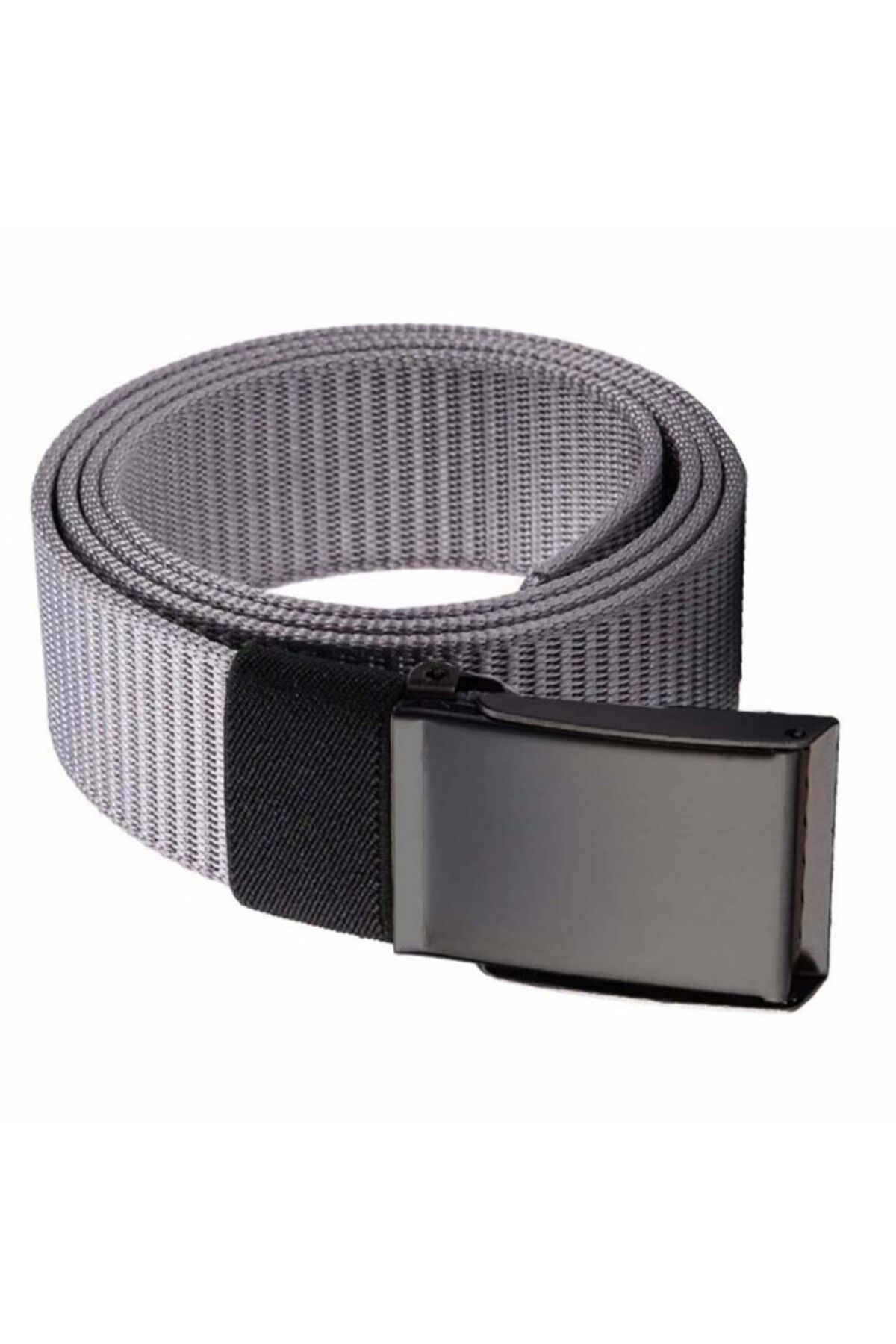 PUFO-Army Style belt for men 3.8 x 115 cm, adjustable, gray 2