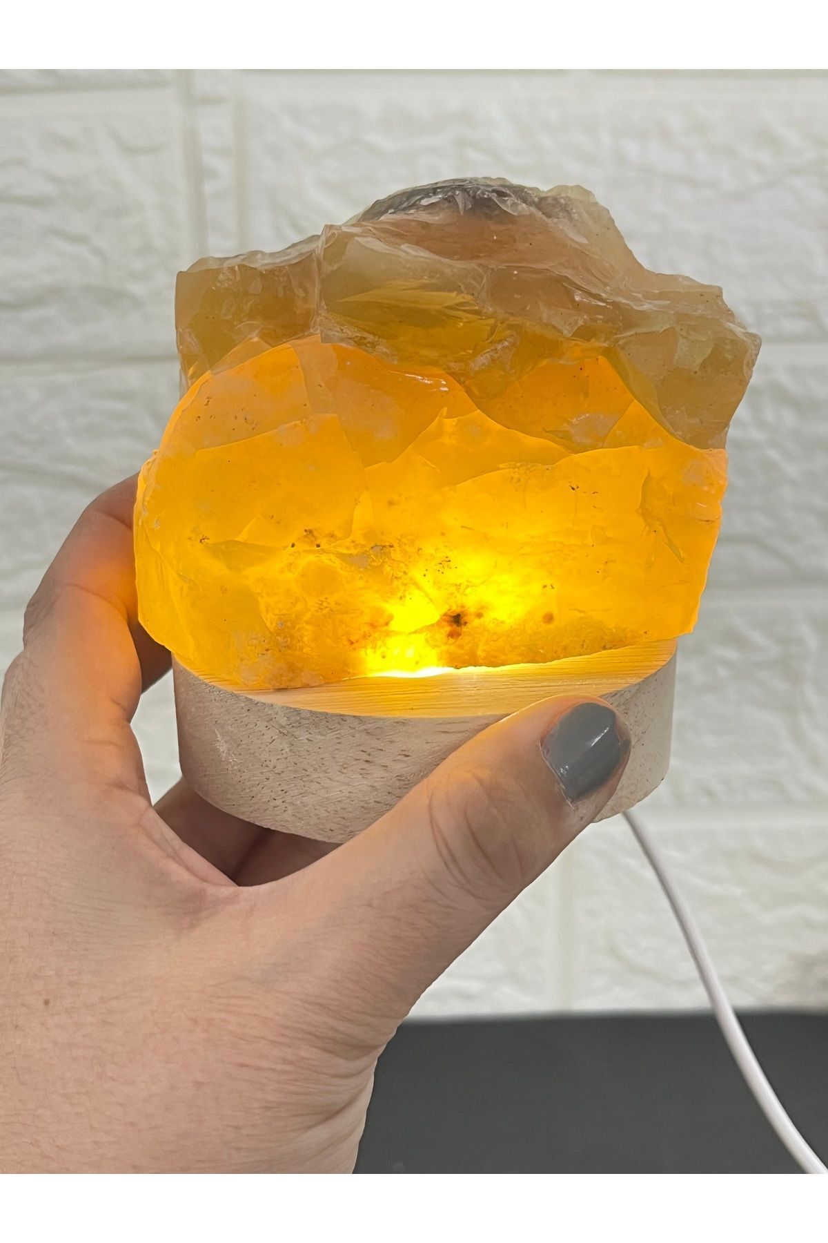 gemsartdeco Opal Doğaltaş güzel rüyalar lambası
