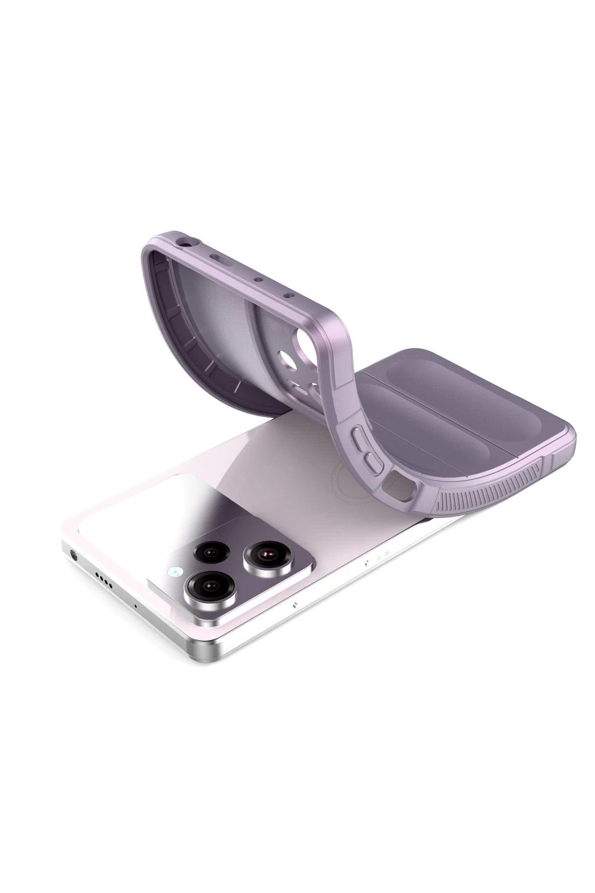 NewFace Xiaomi Poco X5 5G uyumlu Kılıf Optimum Silikon - Mor BSTMY