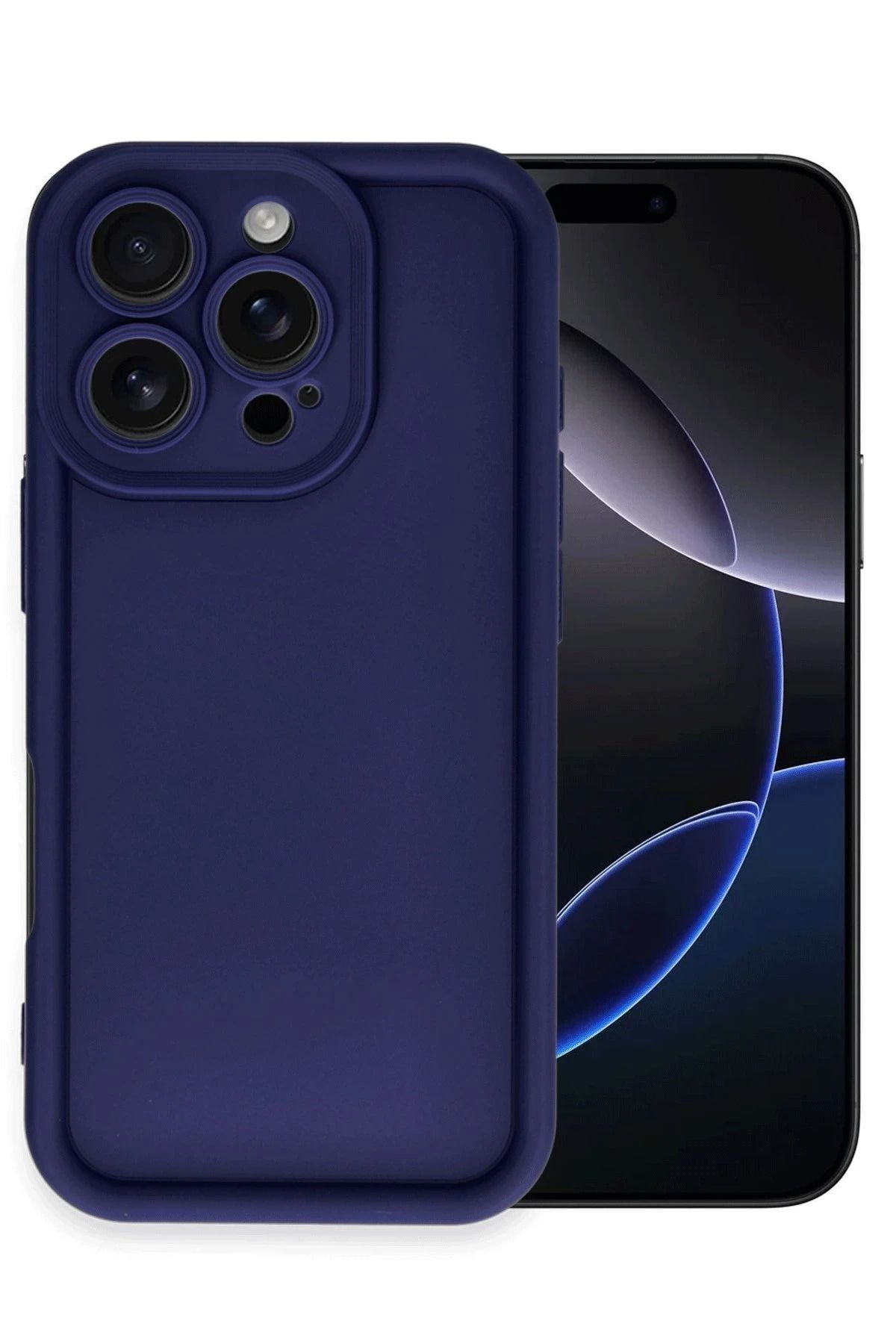 NewFace iPhone 16 Pro Max Kılıf Viera Silikon - Lacivert SVLRS