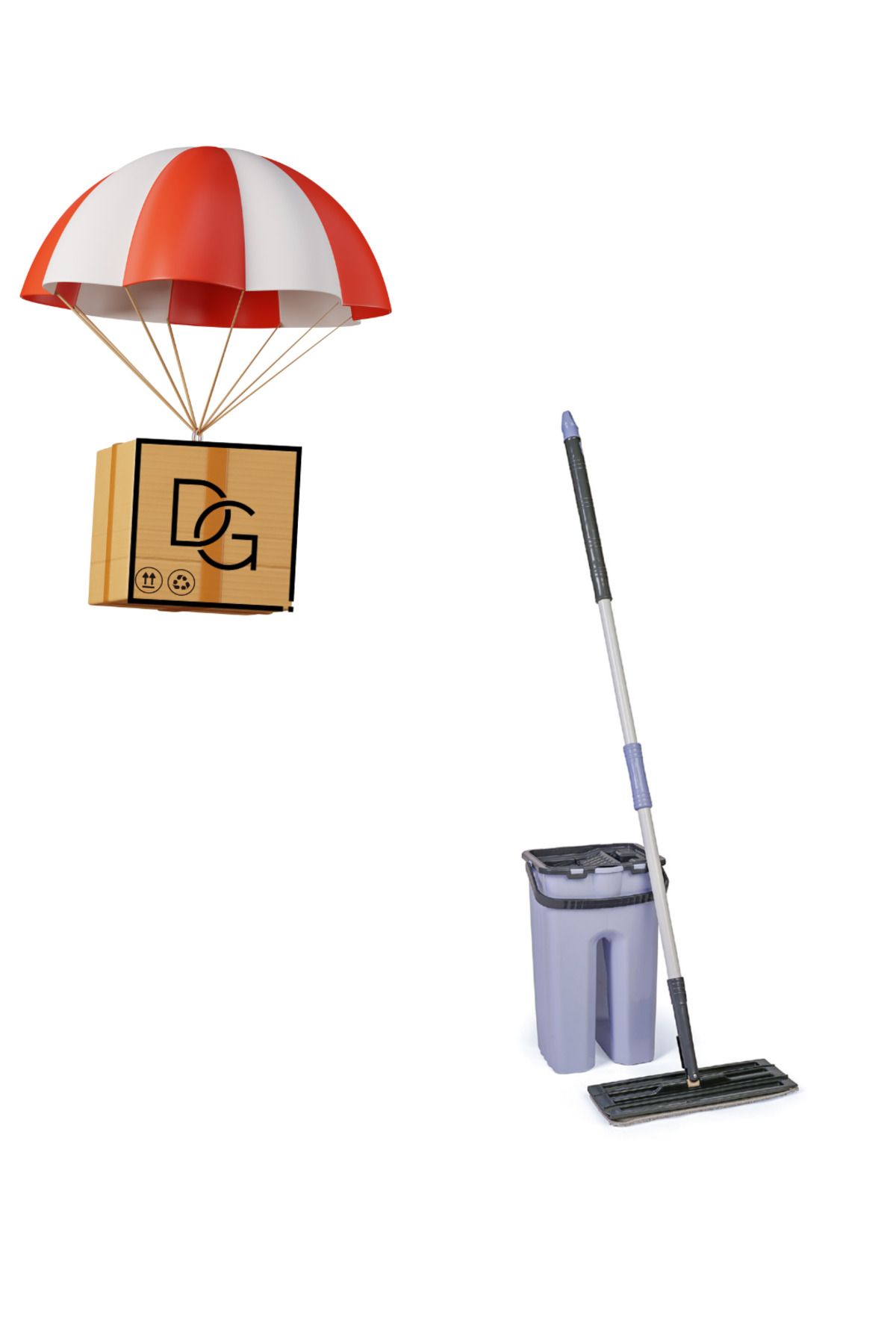 DETAY GLOBAL KURUMSAL Pratik Tabset Tablet Mop Seti 9 Litre Hacim