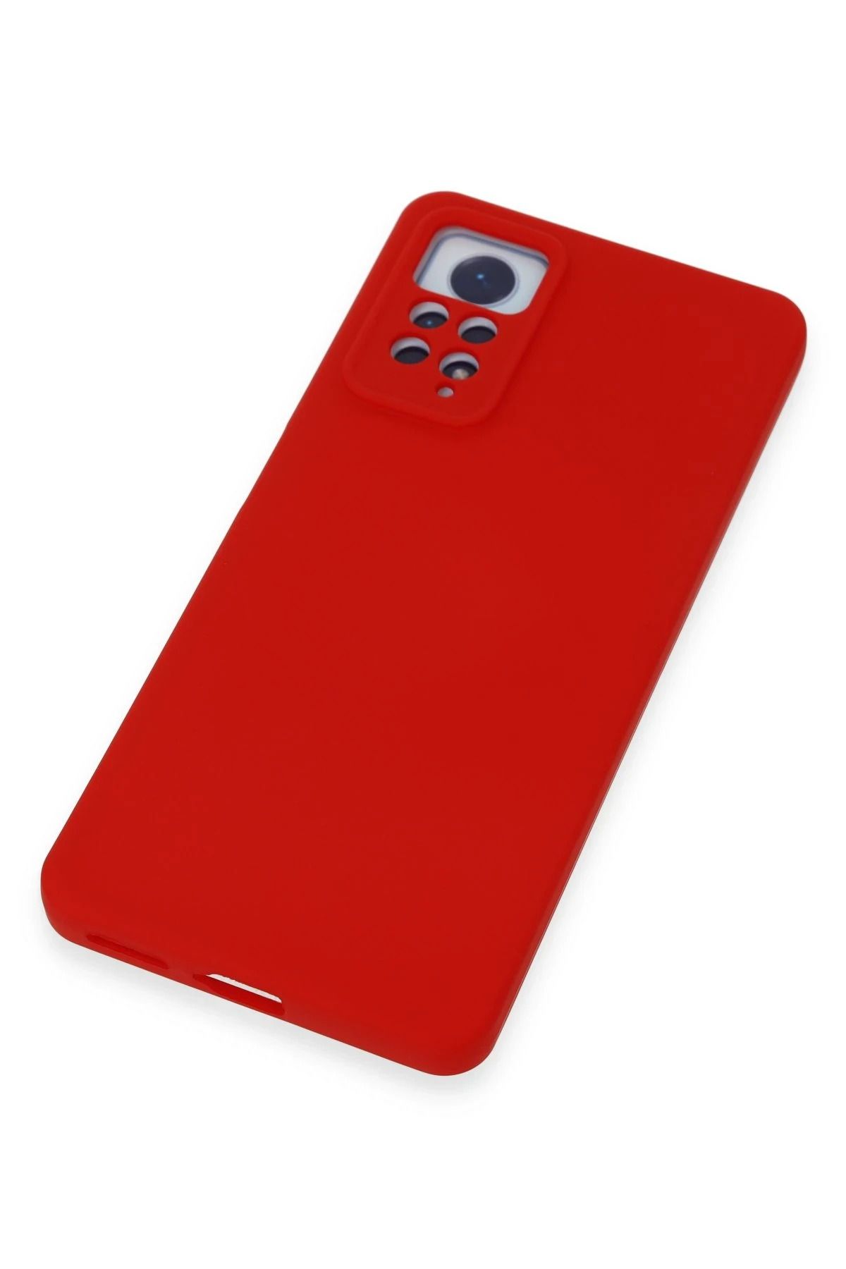NewFace Xiaomi Redmi Note 12 Pro 4G uyumlu Kılıf Nano içi Kadife Silikon - Kırmızı BSTMY