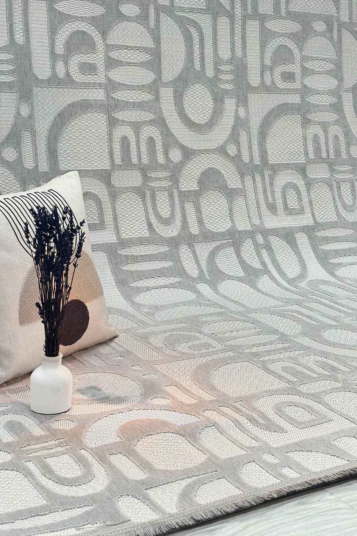 Decomia Home Bianca Dokuma Yıkanabilir Kaymaz Saçaklı Sisal Hav Salon Halısı Mutfak Halısı Yolluk