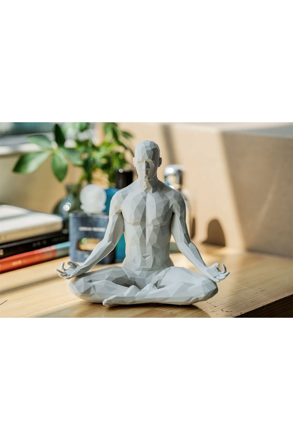 FEEL Meditasyon Heykeli - Gyan Mudra Meditasyon Figürü – Bilgelik ve Farkındalık Heykeli 15 cm