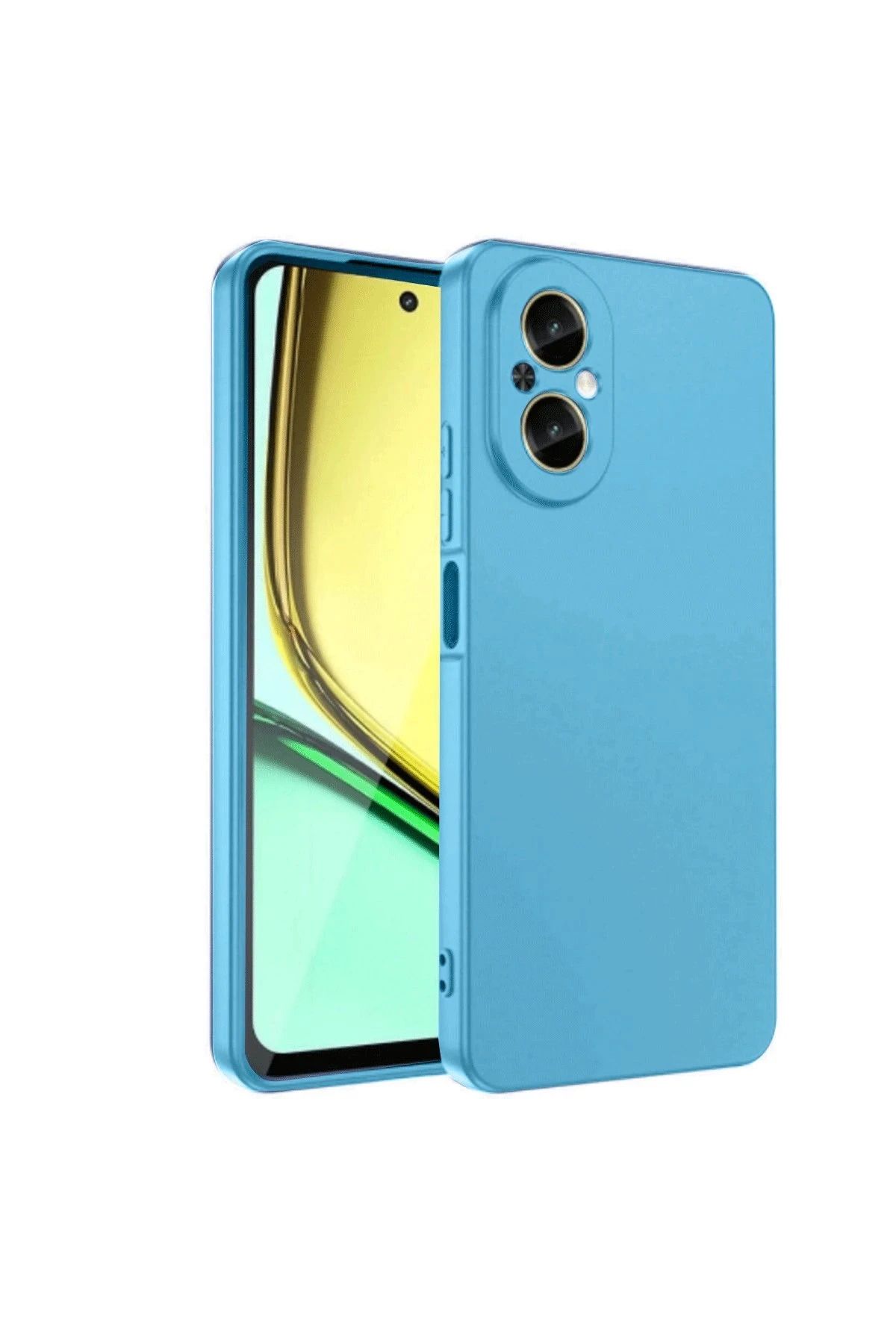 NewFace Realme 12 Lite Kılıf First Silikon - Mavi WLZOR