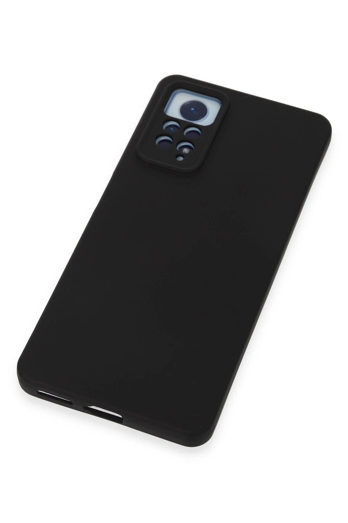 NewFace Xiaomi Redmi Note 12 Pro 4G Uyumlu Kılıf Nano içi Kadife Silikon - Siyah