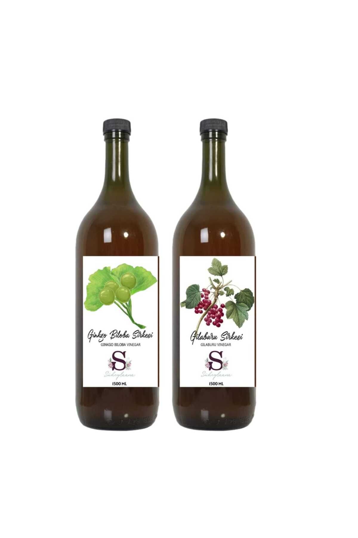 Süheylaana Doğal Ginkgo Biloba Sirkesi 1500 Ml - Doğal Gilaburu Sirkesi 1500 Ml