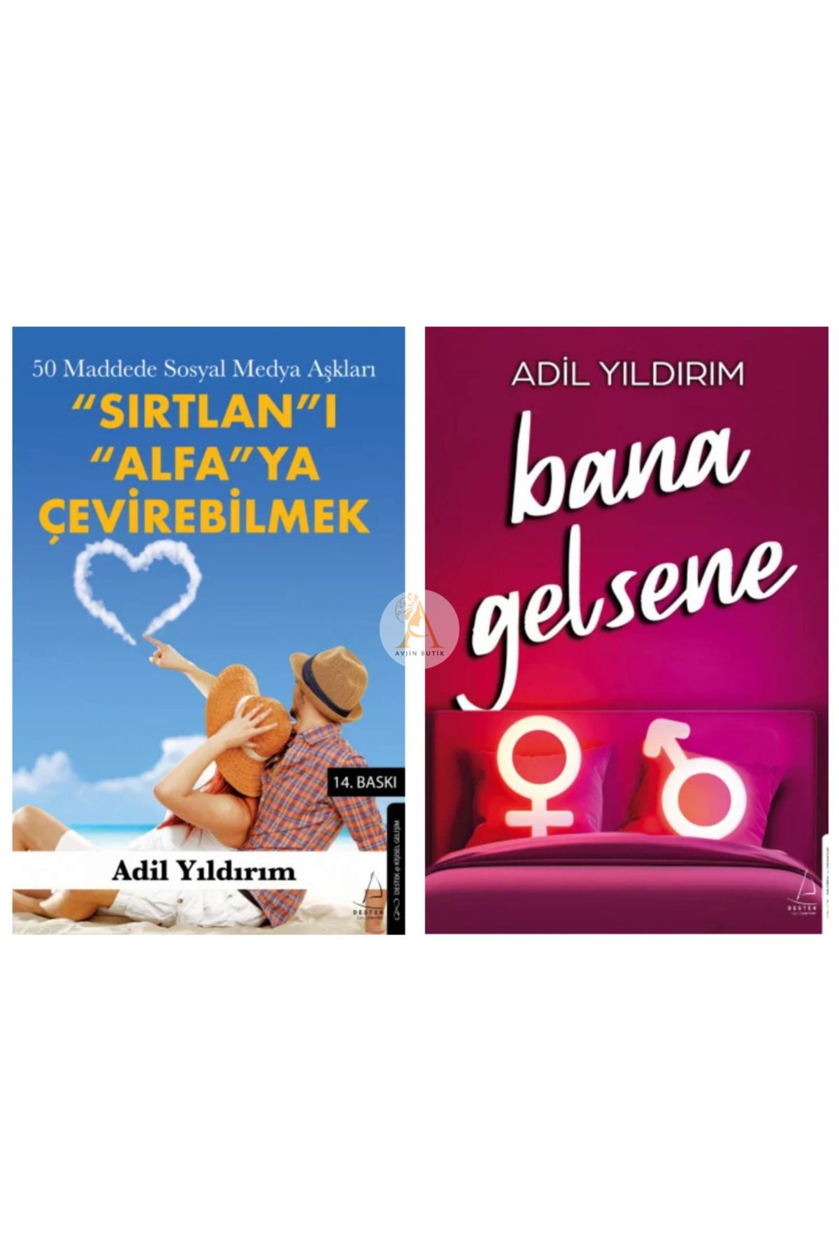 Destek Yayınları 50 Maddede Sosyal Medya Aşları/Bana Gelsene/Adil Yıldırım/2 Kitap Set