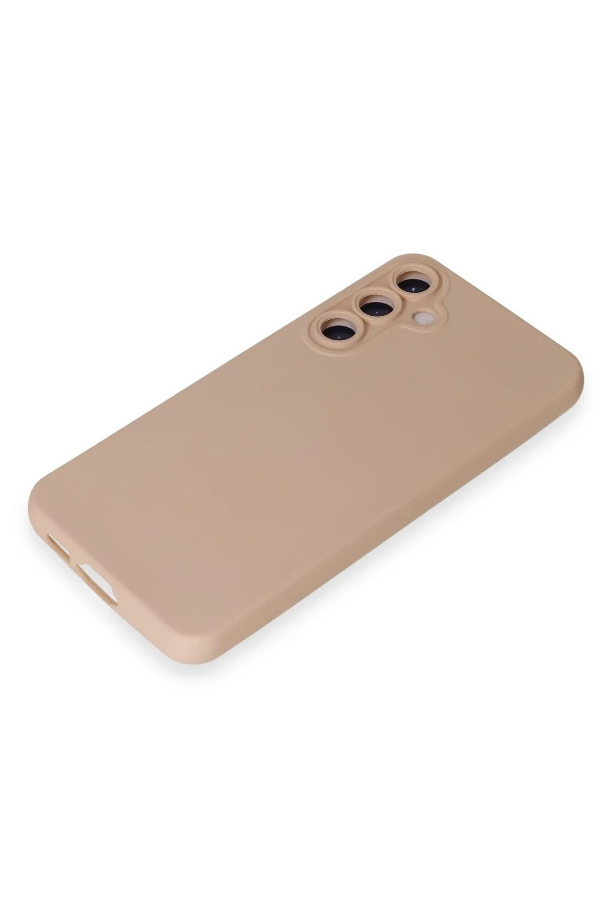 NewFace Galaxy S24 Plus uyumlu  Kılıf Nano içi Kadife Silikon - Pudra BSTMY