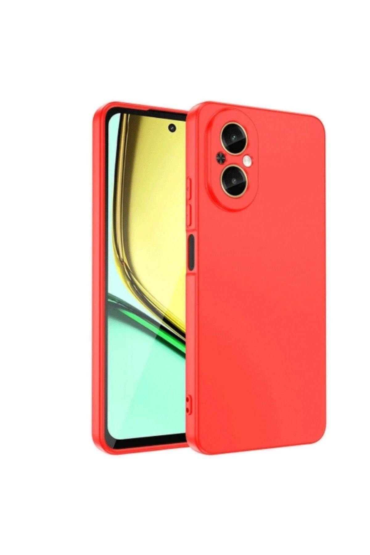 NewFace Realme 12 Lite Kılıf First Silikon - Kırmızı WLZOR