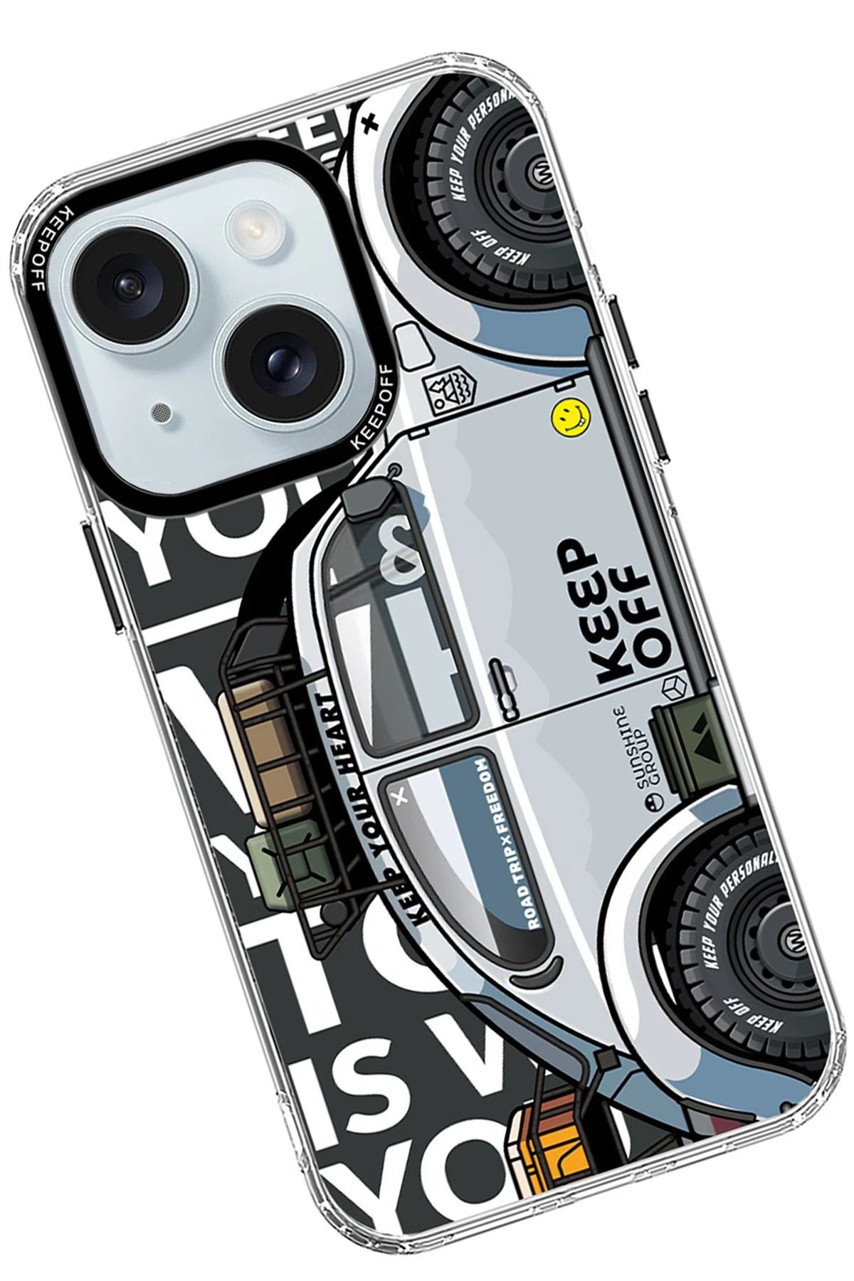 Keep Off iPhone 15 Cross Country Travel Magsafe Kapak - Snow BSTMY