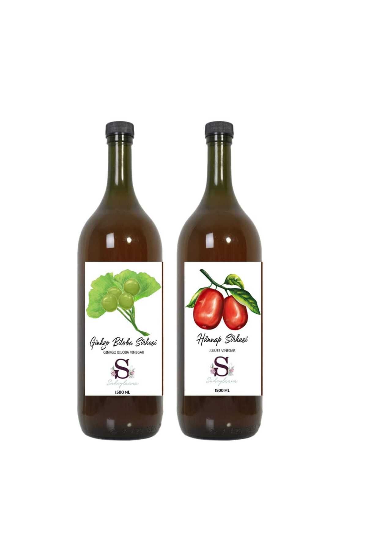 Süheylaana Doğal Ginkgo Biloba Sirkesi 1500 Ml - Doğal Hünnap Sirkesi 1500 Ml