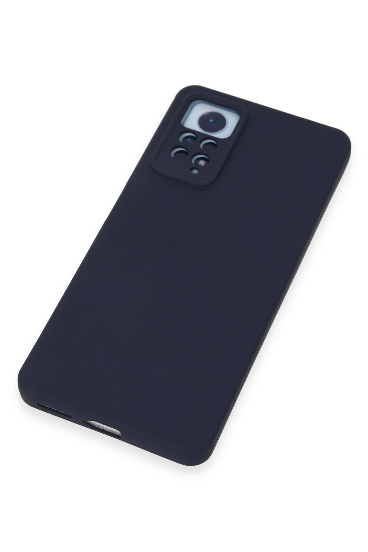 NewFace Xiaomi Redmi Note 12 Pro 4G  Uyumlu Kılıf Nano içi Kadife Silikon - Lacivert BSTMY