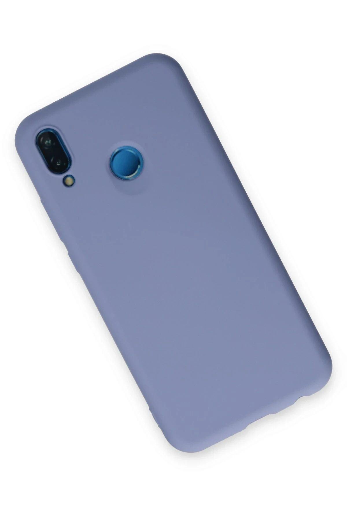 NewFace Huawei P20 Lite Uyumlu Kılıf Nano içi Kadife Silikon - Lila BSTMY